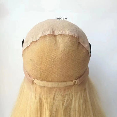 Pantalón de cabello humano 613 Blonda recta sin pegamento