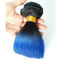 Niña Brasileña en bruto Ombre Extensiones de cabello humano Envases Azul 1B