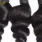 Olas sueltas de pelo humano brasileño natural extensiones de cabello negro