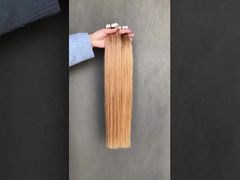 Precio al por mayor de alta calidad cabello europeo color 27# extensiones de cabello con cinta de PU