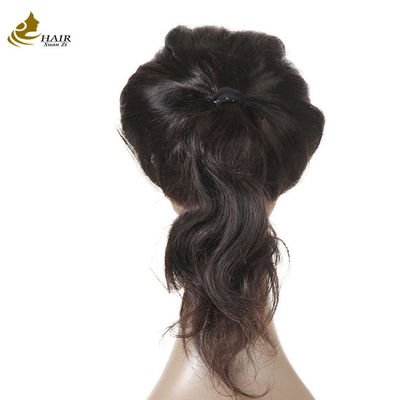 Peinado humano personalizado Peinado natural negro recto para el cabello humano