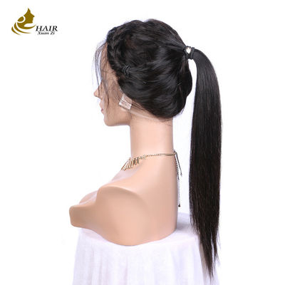 Peinado humano personalizado Peinado natural negro recto para el cabello humano