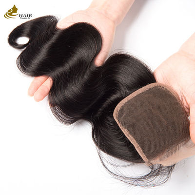 Oem Remy Extensiones de cabello humano Envases de tejido de cuerpo crudo Envases de cabello ondulado con cierre