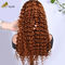 Perucas personalizadas para el cabello humano de Borgoña Afro Kinky estilo rizado