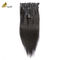 Remy 24 pulgadas clip en extensiones de cabello 100% virgen en granel OEM