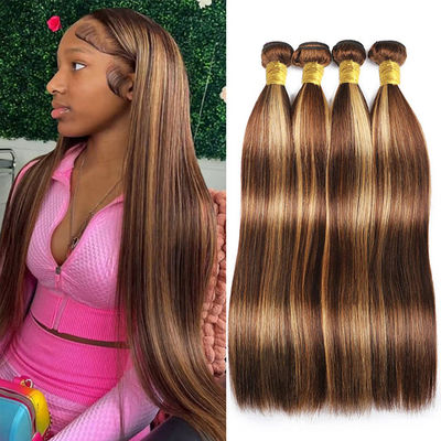 Piano 4/27 Ombre Extensiones de cabello humano destacan los haces de cabello humano