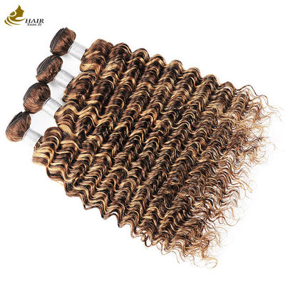 Piano 4/27 Ombre Extensiones de cabello humano Ondas profundas