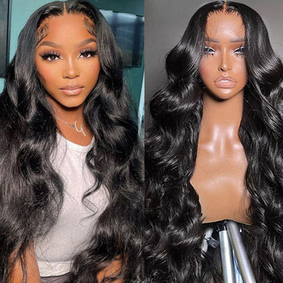 Glueless Customized Human Hair Wigs Body Wave Front Lace Wig para Venta