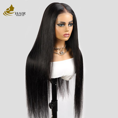 Precio de fábrica 26 pulgadas de pelo humano peluca de encaje completo virgen del pelo humano largo hueso recto brillante peluca de encaje