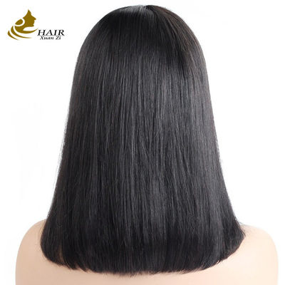 Moda Cabello humano Bob Pelucas de pelo brasileño encaje Pelucas frontales