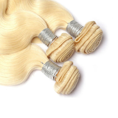 613 Color rubio Cabello humano virgen tejido sin enredos sin derramamiento