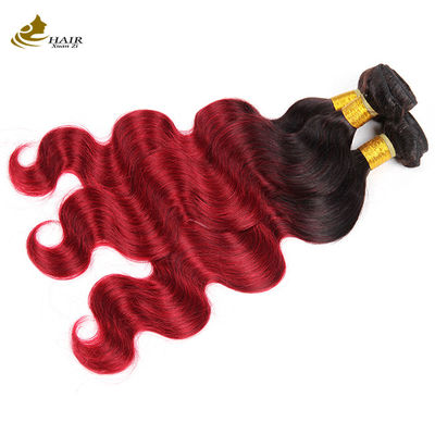 Color rojo de color brasileño de pelo humano con cierre