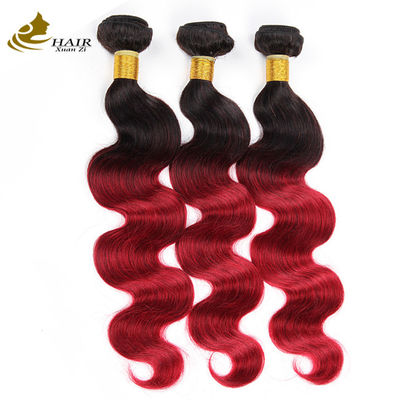 Color rojo de color brasileño de pelo humano con cierre