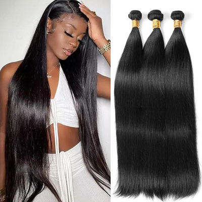 12 a Vendedores Cabello humano Cuticular virgen Cabello humano alineado 100 paquetes de cabello