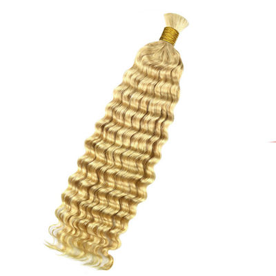 Cabello humano a granel para trenzar 613 color rubio