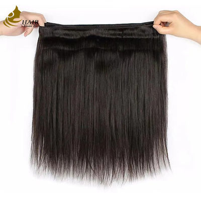 Grado 12A indio brasileño 100% crudo Remy Virgen Extensión de cabello humano negro natural