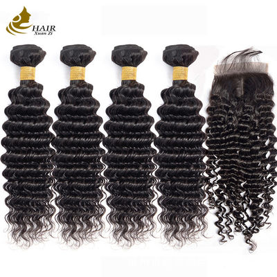 Venta al por mayor Peinado de peluche de peluche tejido natural negro indio remy paquetes de cabello humano