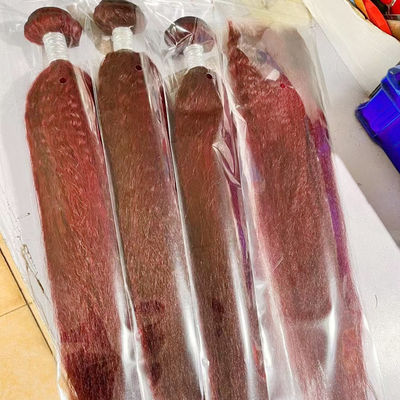 Venta al por mayor Ombre Extensiones de cabello humano brasileño Kinky recto Yaki Hair Weave Bundles