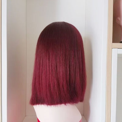 Moda Cabello humano Bob Pelucas de pelo brasileño encaje Pelucas frontales