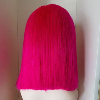 13X4 4X4 13X6 encaje Frontal Cruda del pelo humano virgen brasileño peluca corta Bob peluca