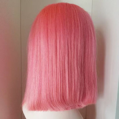 13X4 4X4 13X6 encaje Frontal Cruda del pelo humano virgen brasileño peluca corta Bob peluca