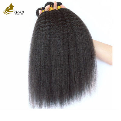 Tejido brasileño Yaki Cabello humano recto Kinky Restos rectos Restos gruesos