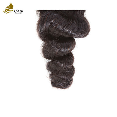 Brazilain Hair Bundles Cabello humano de onda suelta con cierre