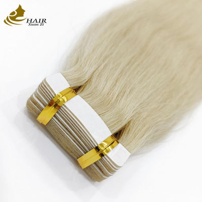 60 Cabello humano PU extensión del cabello de cinta con diseño libre de enredos