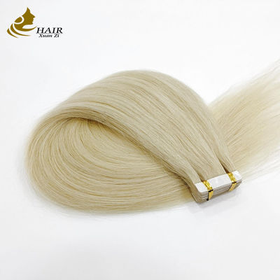 60 Cabello humano PU extensión del cabello de cinta con diseño libre de enredos