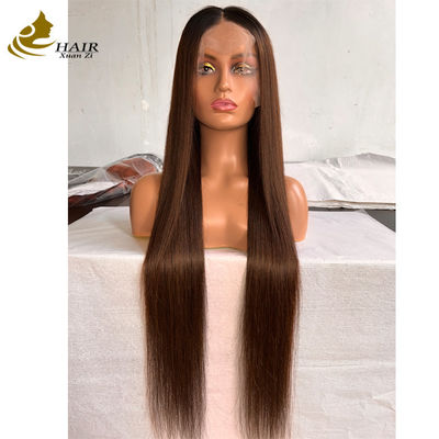 100% de cabello humano virgen peruano de la onda de agua de encaje Pelucas frontales
