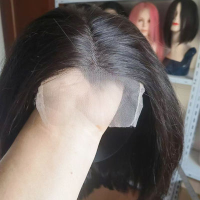 Moda Cabello humano Bob Pelucas de pelo brasileño encaje Pelucas frontales