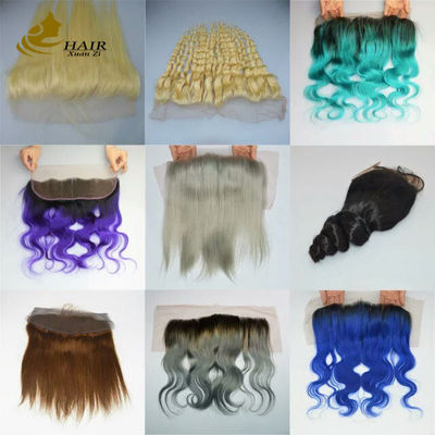 Cabello humano virgen chino recto 4X4 13*4 Cerradura de encaje