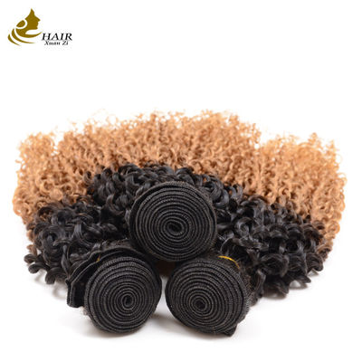 100% de cabello brasileño sin procesar 1b/27# Color Venta al por mayor de cabello humano virgen