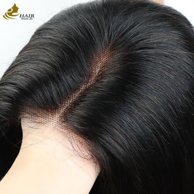 Cabello virgen brasileño de seda recta Top de encaje completo Pelucas de encaje para mujeres Cabello humano
