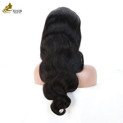 Vendedores al por mayor 6*6 de encaje frontal cabello humano virgen negro natural pelucas rectas con tiras antideslizantes