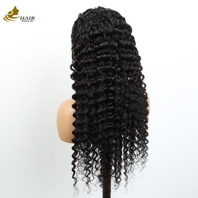 Venta al por mayor Transparente 13X4 encaje Frente Peruca de cabello humano virgen brasileño