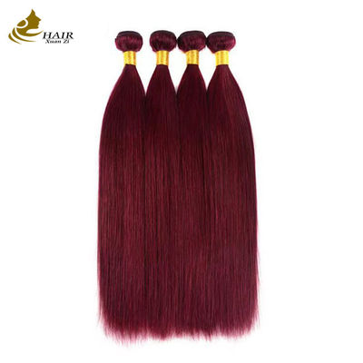 Extensiones 99J Ensalada de color burguesa de pelo humano