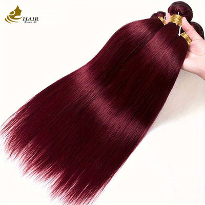 Extensiones 99J Ensalada de color burguesa de pelo humano