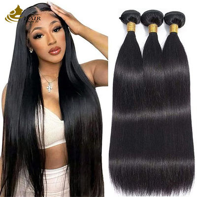 No derramamiento de cabello humano virgen cabello recto máquina de trama de doble trama