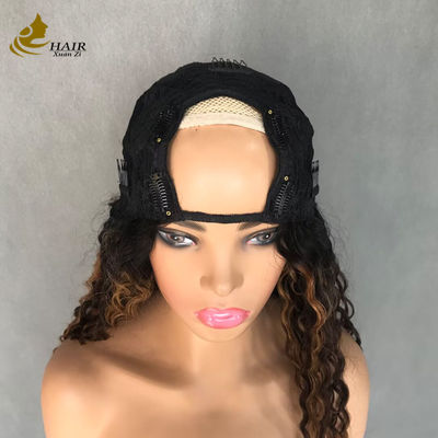 Parte U / V peluca cabello humano con clips súper conveniente