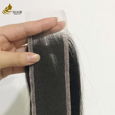 Brasileño recto 2x6 HD Invisible encaje cierre del cabello humano
