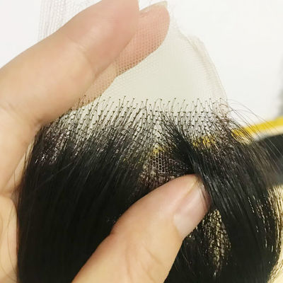 Brasileño recto 2x6 HD Invisible encaje cierre del cabello humano