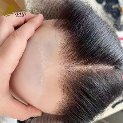Cierre de encaje de cabello humano con línea capilar natural y hebilla flotante popular