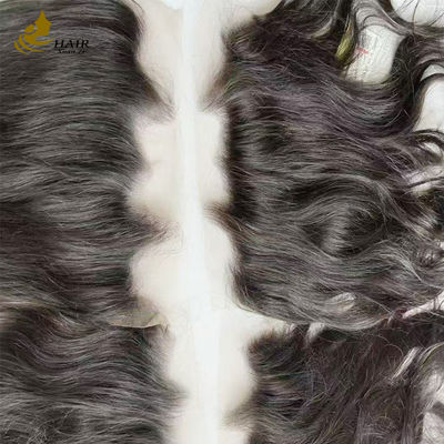 Línea de cabello en forma de M Cerradura de encaje de cabello humano personalizada