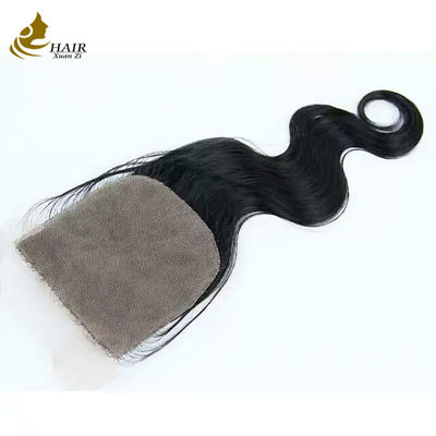 HD 5X5 6X6 4x4 Cabello rizado de cierre Pieza de cabello virgen