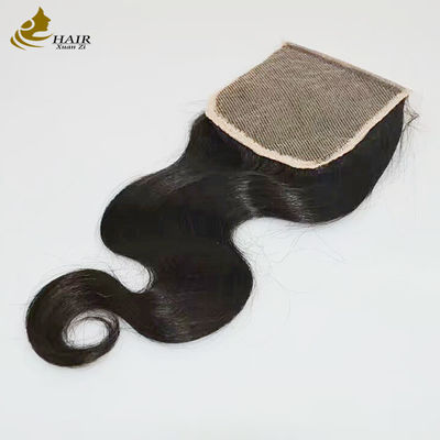 HD 5X5 6X6 4x4 Cabello rizado de cierre Pieza de cabello virgen