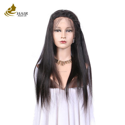 Peinado humano personalizado Peinado natural negro recto para el cabello humano