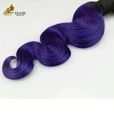 Morado Ombra Ondulado Extensiones de cabello humano 26 pulgadas Pervertido rizado