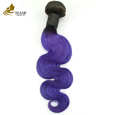 Morado Ombra Ondulado Extensiones de cabello humano 26 pulgadas Pervertido rizado