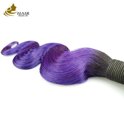 Morado Ombra Ondulado Extensiones de cabello humano 26 pulgadas Pervertido rizado